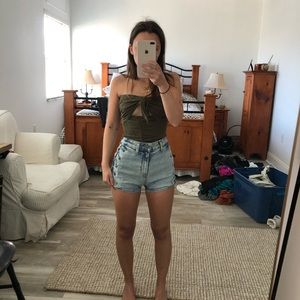 Carmar High Waisted Jean Shorts